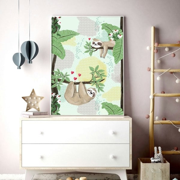 Jungle bedroom | Set of 2 Wall art for Nursery