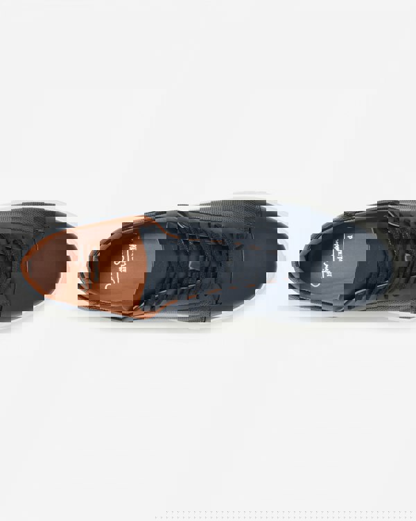 Oliver Sweeney Almada Mens Perforated Leather Trainers - Navy