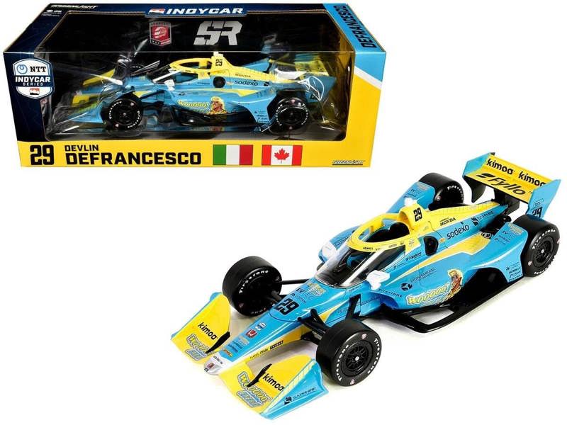 MCSlots Devlin DeFrancesco #29 2023 Indy Andretti Steinbrenner Wooooo Energy 1:18 Greenlight 11229