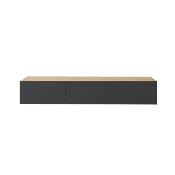 Decortie Francy Modern Wall Mounted TV Unit 55" Multimedia Centre 180cm