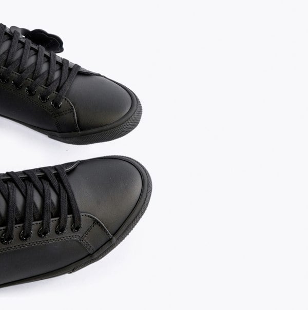 Kickers 116409 KODY LO Unisex School Shoes Black