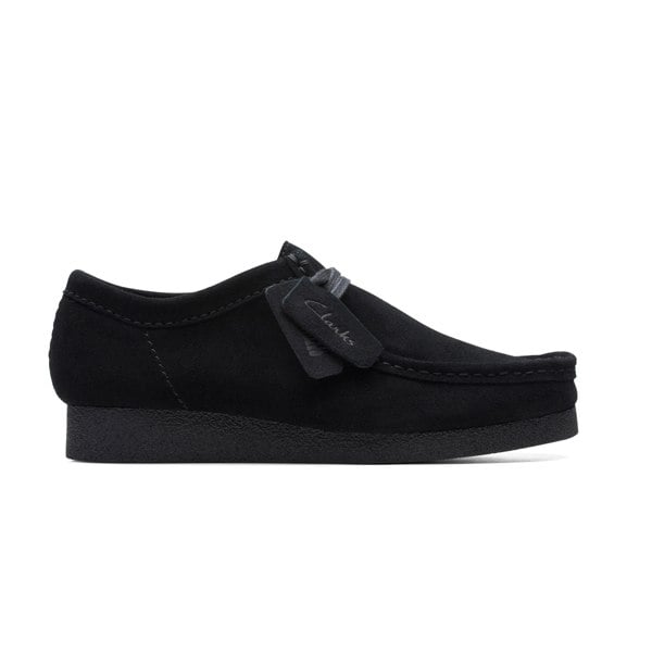 Clarks Originals Wallabee Evo Suede Shoes Black