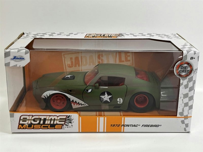 Jada Pontiac Firebird 1972 Matt Green #9 Big Time Muscle 1:24 Scale Jada 35212