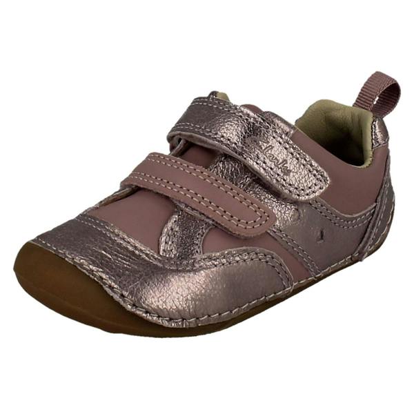 Clarks Childrens Clarks Casual Hook And Loop Strap Shoes Tiny Sky T