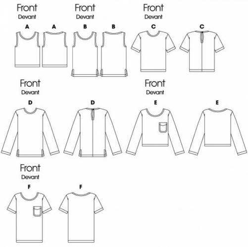 Butterick Sewing Pattern 6751, Tops for Women, B5 (8-10-12-14-16) - Easy