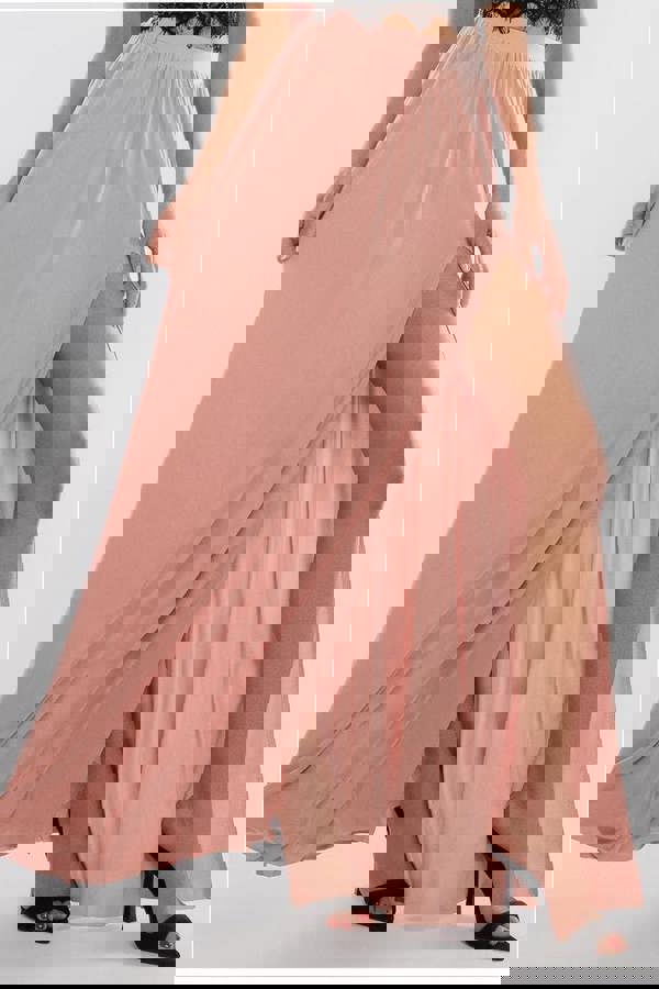 Side Split Soft Touch Maxi Skirt SK41