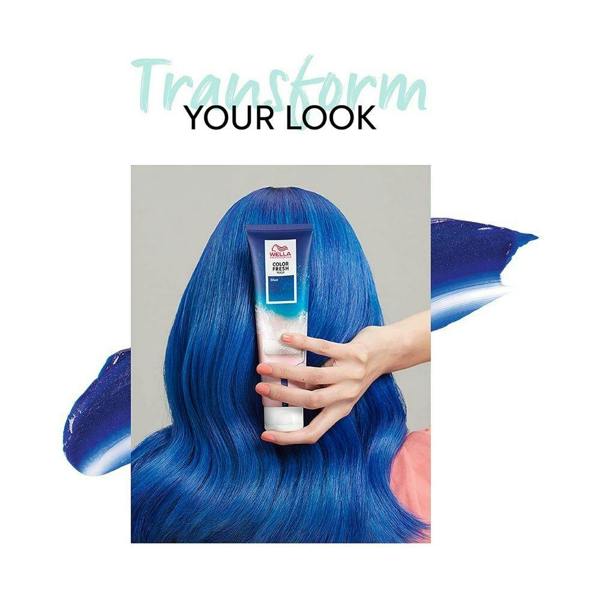 Wella 2 x Wella Color Fresh Semi-Permanent Hair Mask 150ml - Blue