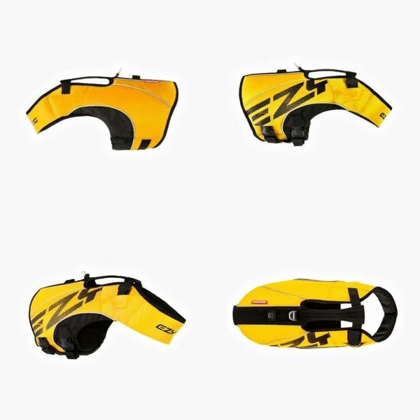 EzyDog DFD X2 Boost Dog Life Jacket in Yellow