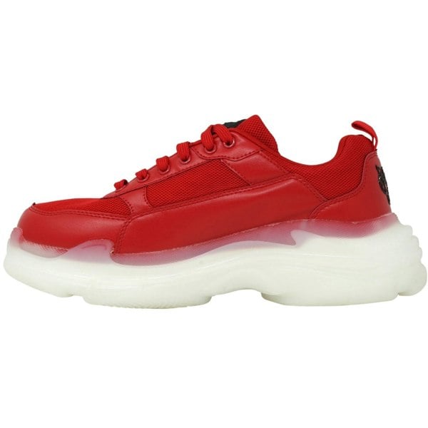 Plein Sport Brand Logo Men's Sneakers - Red