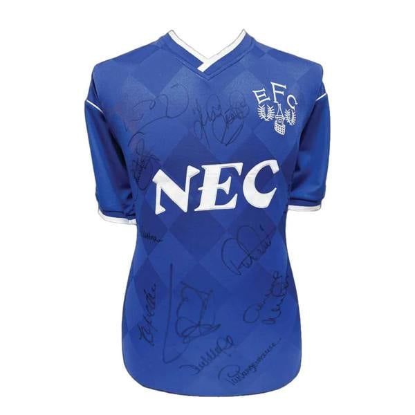 Unbranded Everton 1987 Champions shirt signed by 12 — Framed
