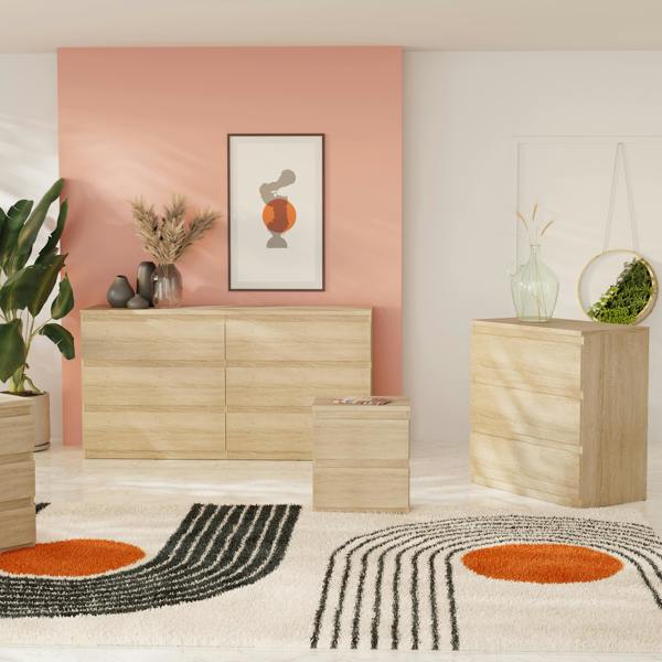 Edmore 3 Drawer Chest in Sonoma Oak