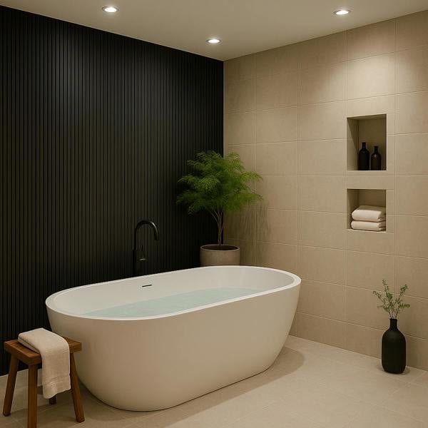 Panel Haus Exterior Black Slat Wall Panel – Waterproof, UV‑Resistant 290 × 19.2 cm