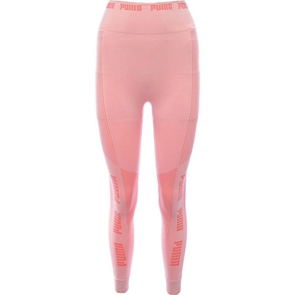 Puma Womens Soft Pink Training Evoknit Seamless Leggings