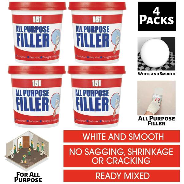 151 4X All Purpose Filler White Tub 600G