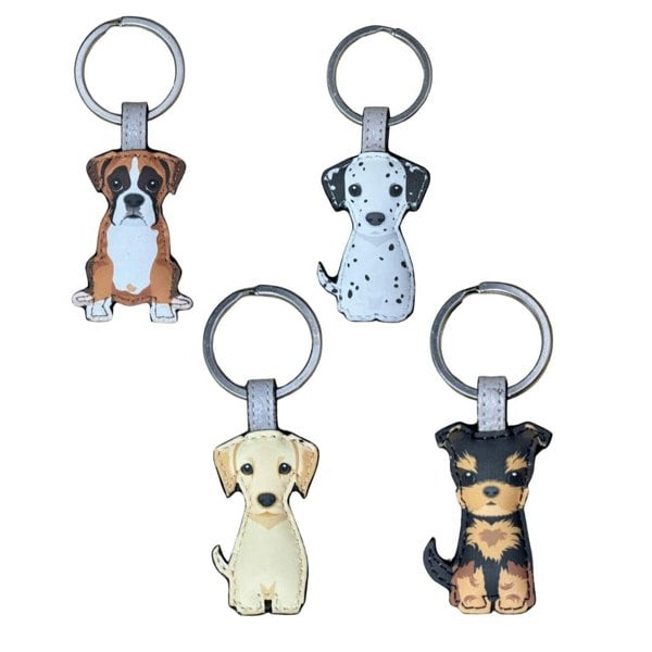 Love EMVY Leather Dog Keyring - Boxer, Dalmation, Terrier, Labrador