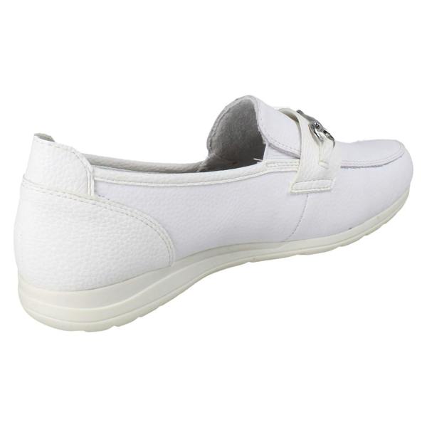 Rieker Womens Casual Flat Loafer Style Slip On Shoes With Chain Detailing L9355