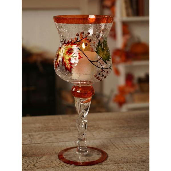 Country Living Autumn Leaf Candle Goblet - Large