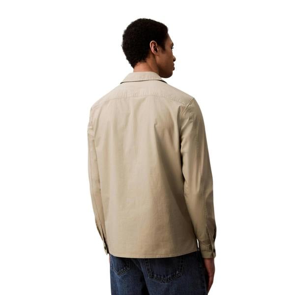 Calvin Klein Mens Cotton Overshirt - Oak - 