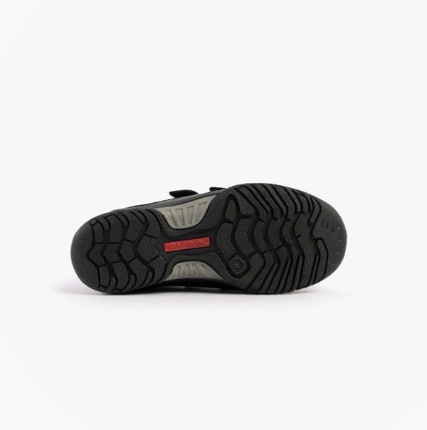 Hush Puppies JEZZA 2 Boys Leather School Shoes Black