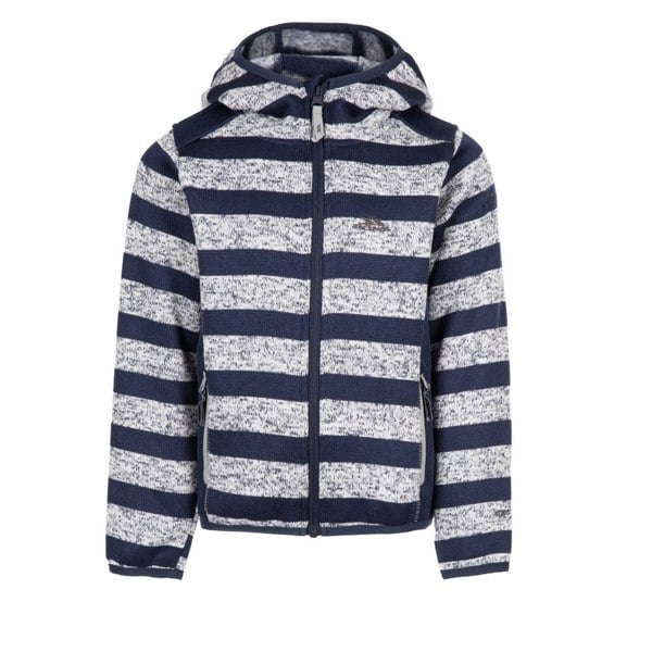 Trespass Childrens/Kids Conjure Stripe Marl Fleece Jacket - Navy