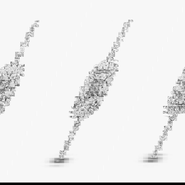 T. H. Baker 18ct White Gold Certificated 1.04ct Cushion Cut Diamond Shoulder Set Halo Ring J10648X/24-14-044 M