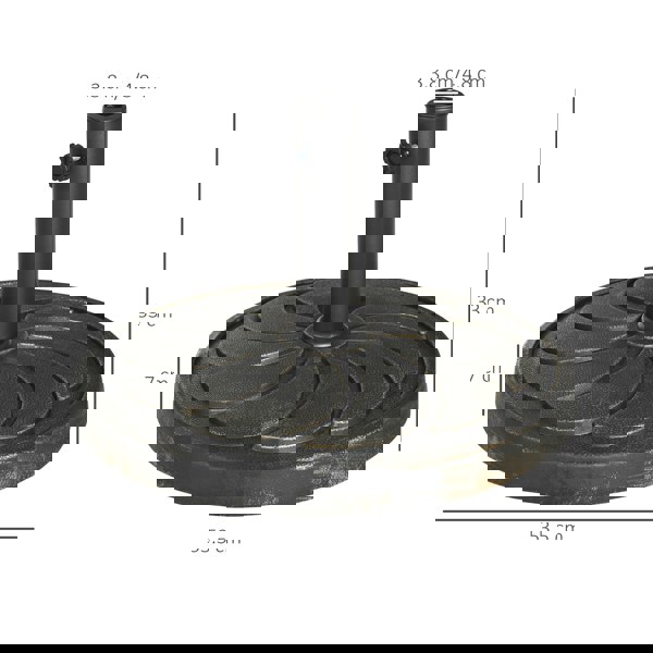 Center Pole Umbrella Base