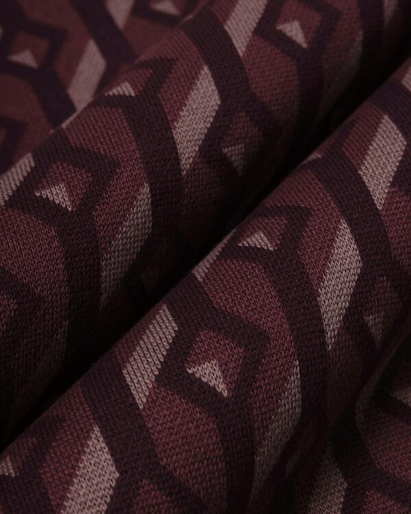 Steel & Jelly Rickman - Oval Chain Geometric Jacquard Knitted Polo Shirt