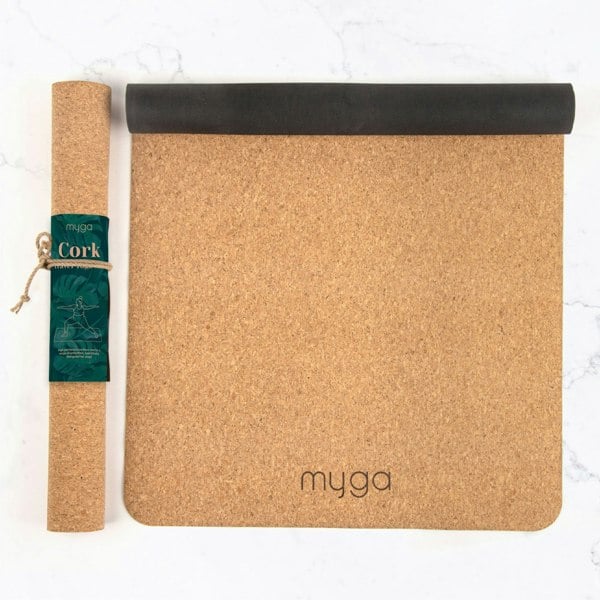 Myga Cork/Rubber Travel Yoga Mat