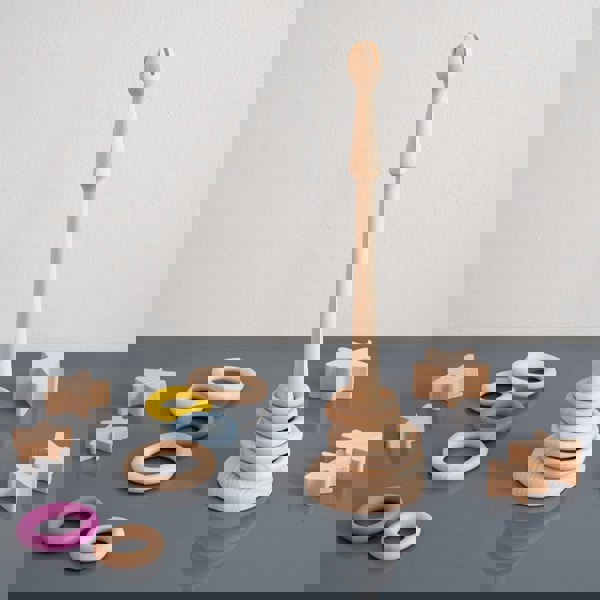 tickit Natural Wooden Ring Stand