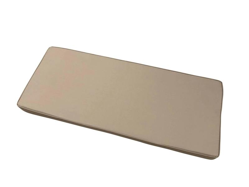 The Garden Marketplace Cushion for 2 Seater Metal Garden Bench, 109cm Wide Seat Pad with Zipped Cover, Double Piped Edges