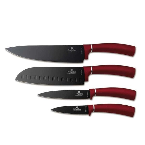 Berlinger Haus 4-Piece Knife Set | Burgundy | Berlinger Haus BH2887