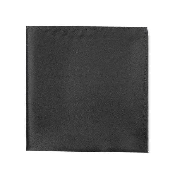 PAMONI classic plain pocket square in four colors, featuring smooth fabric and a stylish fold for formal or casual wear.