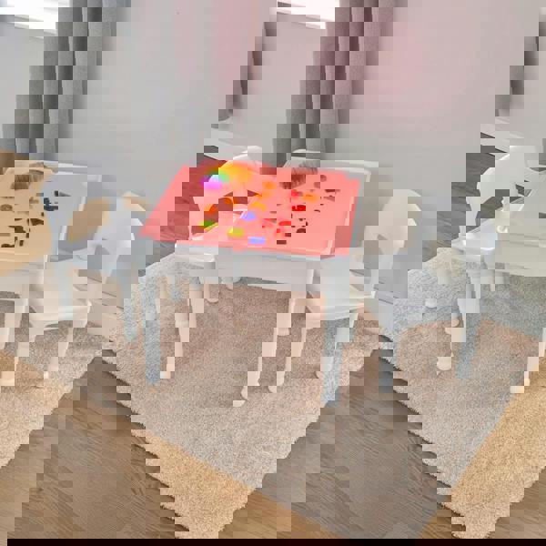 Liberty House Toys Light Table and Two Chairs Set