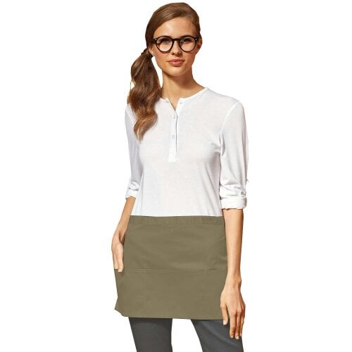 Premier Ladies/Womens Colours 3 Pocket Apron / Workwear - Olive