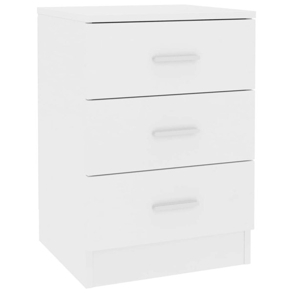 Berkfield Bedside Cabinets 2 pcs White 38x35x56 cm Engineered Wood
