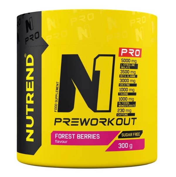 Nutrend N1 Pro Pre-Workout, Forest Berries - 300g