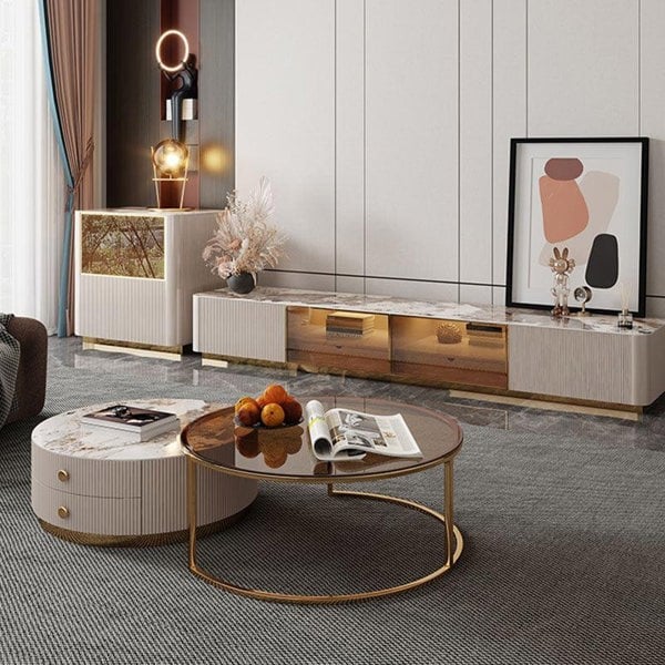 Eden II Living Room Coffee Table Set, TV Stand-Weilai Concept-Weilai Concept