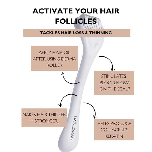 Hair Loving Derma Roller for Hair Growth – Stimulate Regrowth & Reduce Hair Loss Naturally