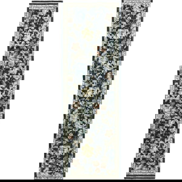 midnight-floral-rug-mlticoloured-flowers-in black background-plush feel