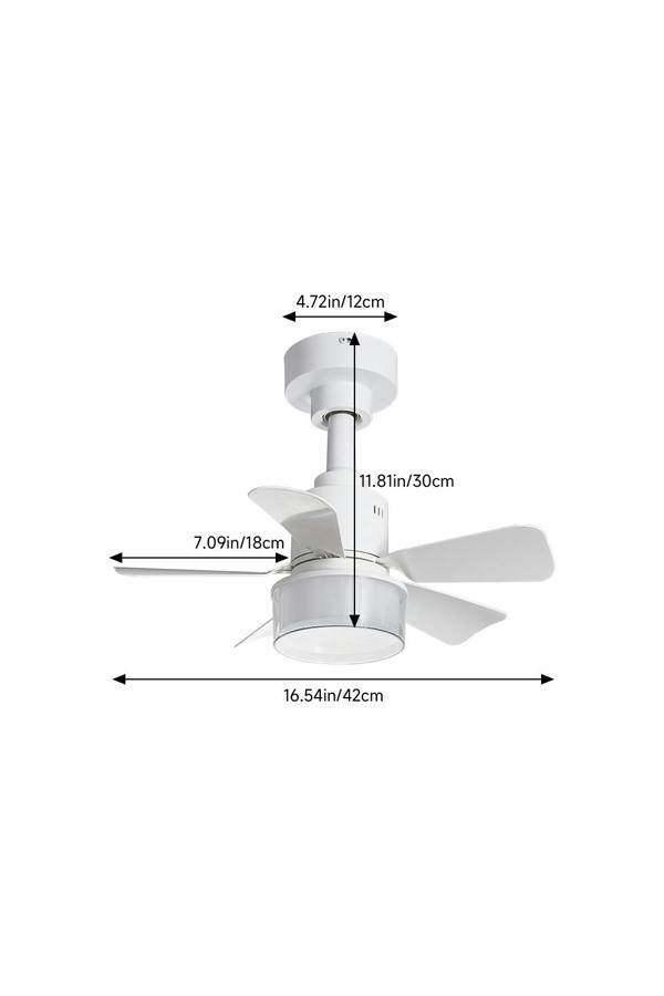 Living and Home Graceful LED Ceiling Fan Light