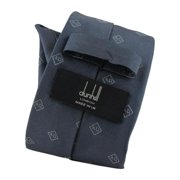 Dunhill silk tie in a repeat monogram pattern