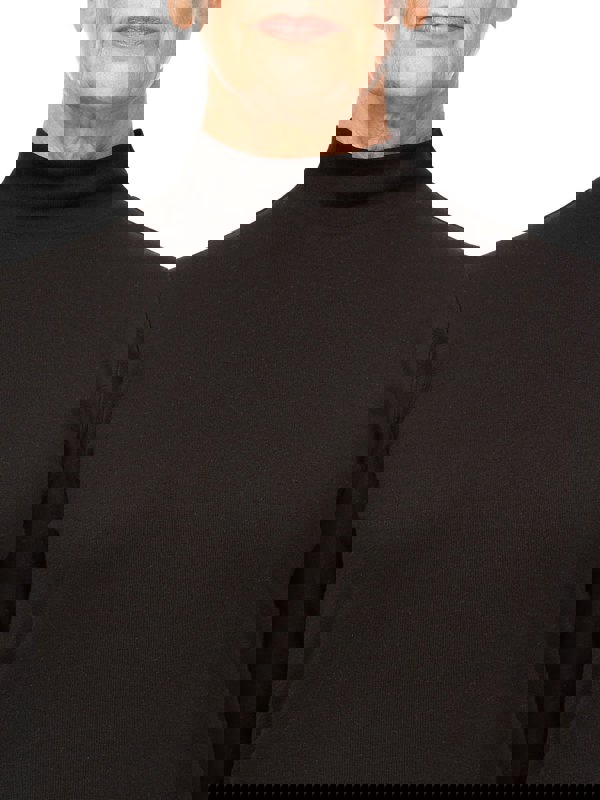 PennyPlain High Neck Top - Black