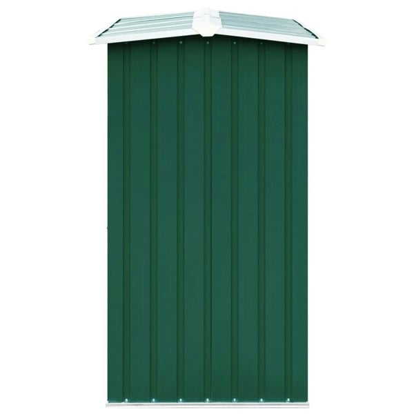 Berkfield Log Storage Shed Galvanised Steel 172x91x154 cm Green