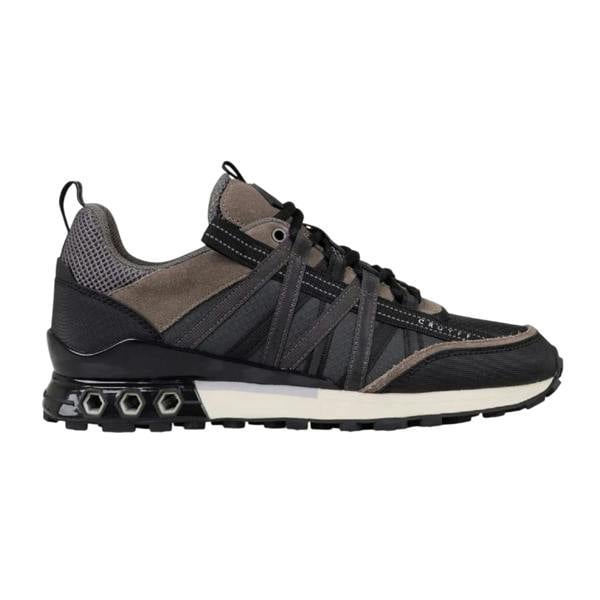 Cruyff Mens Fearia Suede Hex-Tech Trainers - Black - 