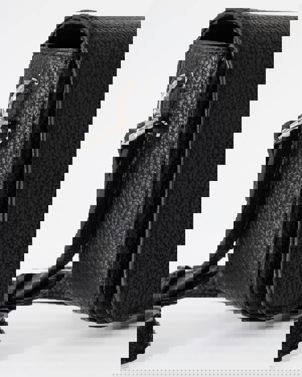 Tommy Hilfiger TH Emblem Flap Womens Crossover Bag - Black