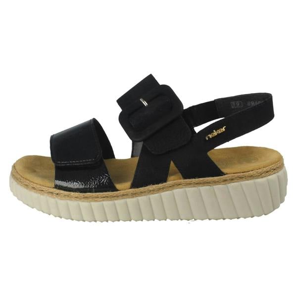 Rieker Ladies Rieker Extra Wide Fit Buckle Detailed Summer Sandals 69260