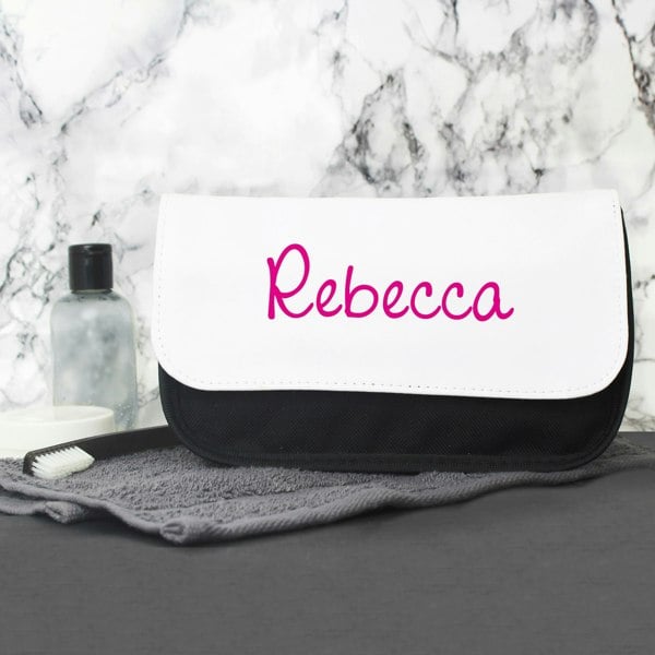 Personalised Memento Company Personalised Pink Name Make Up Bag