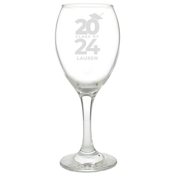 Personalised Memento Company Personalised Class of Graduation Wine Glass