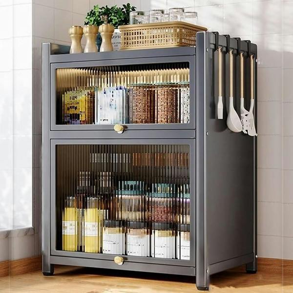 Havendro 3 Tier Kitchen Storage Cabinet Larder Pantry Cupboard