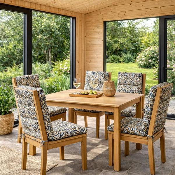 Gardenwize Pair of Outdoor Seat Cushion – Casablanca Full Length Chair